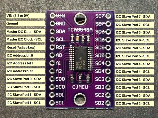 CARTE MULTIPLEXEUR TCA9548A I2C